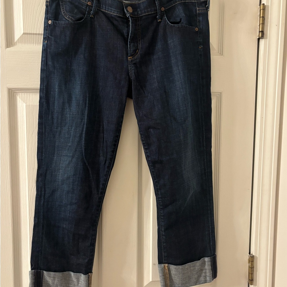 Citizens Of Humanity Indigo Denim Capris Jeans